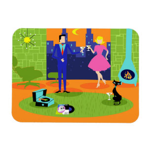 Magnet Flexible Aimant flexible de rétros couples romantiques de