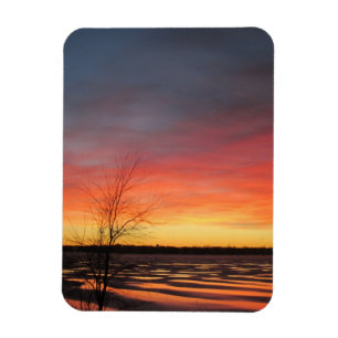 Magnet Flexible Aimant flexible Ice Lake Sunset