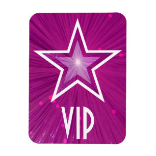Magnet Flexible Aimant flexible rose Star 'VIP'