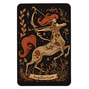 Magnet Flexible Aimant flexible Sagittaire Céleste Zodiaque Art