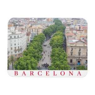 Magnet Flexible Aimant frigo Barcelona La Rambla