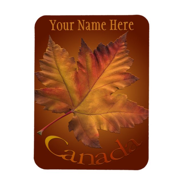 Magnet Flexible Aimant frigo Canada Automne Canada Aimant souvenir (Vertical)