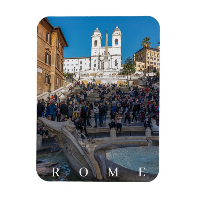 Magnet Flexible Aimant frigo de la place d'Espagne Rome (Vertical)