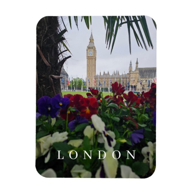 Magnet Flexible aimant frigo London Elizabeth Tower (Vertical)