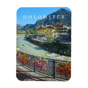 Magnet Flexible Aimant frigo vue Dolomites Pozza di Fassa