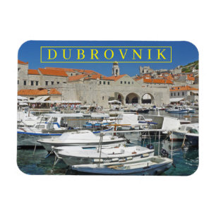 Magnet Flexible Aimant frigo vue port de Dubrovnik