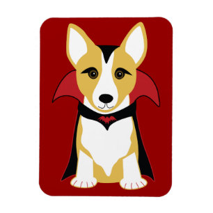 Magnet Flexible Aimant frigorifique Corgi Vampire