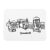 Aimant frigorifique Germantown Skyline