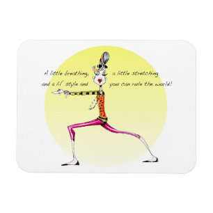 Magnet Flexible Aimant Humour Yoga