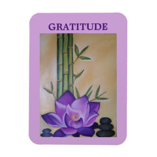 Magnet Flexible Aimant Inspirant à Fleur de Lotus Violet