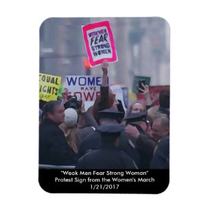 Magnet Flexible Aimant "Les hommes faibles craignent les femmes fo