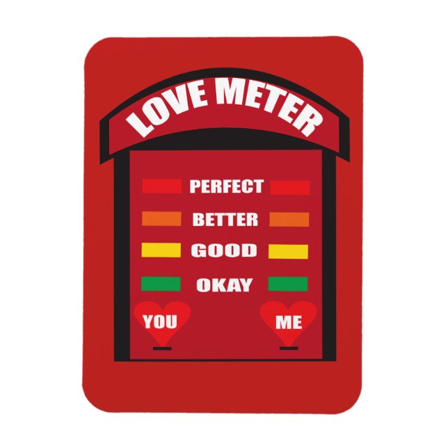 Magnet Flexible aimant "Love Meter" (Vertical)