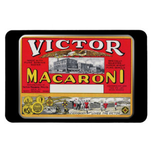 Magnet Flexible Aimant - macaronis de Victor, par GalleryGifts