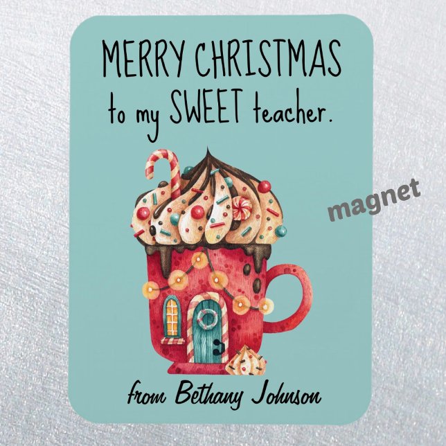 Magnet Flexible Aimant mignon pour enseignant doux Joyeux Noël (Créateur téléchargé)