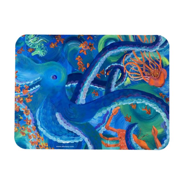 Magnet Flexible Aimant octopacifica (Horizontal)