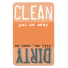 Aimant orange pour lave-vaisselle - Aimant propre/