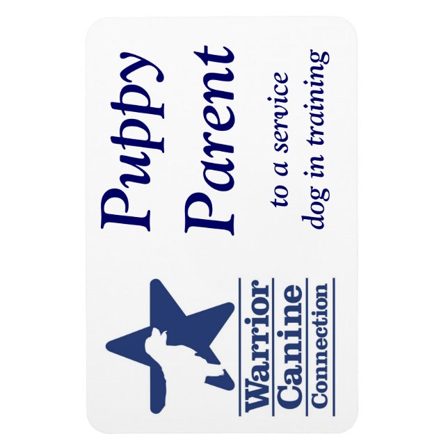 Magnet Flexible Aimant parent chiot (Vertical)