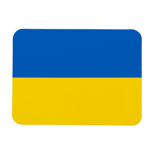 Magnet Flexible Aimant patriotique flexible avec drapeau de l'Ukra (Horizontal)