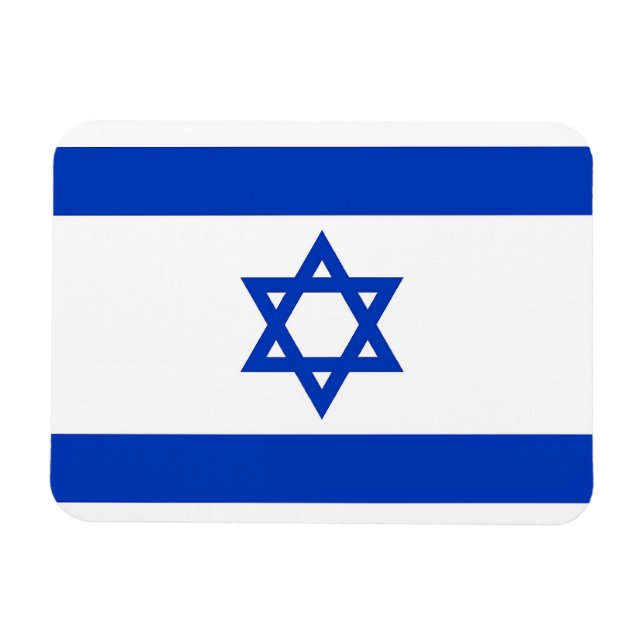 Magnet Flexible Aimant patriotique flexible avec drapeau d'Israël (Horizontal)