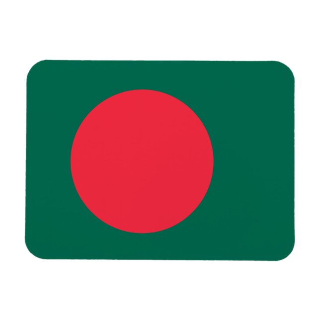 Magnet Flexible Aimant patriotique flexible avec drapeau du Bangla (Horizontal)