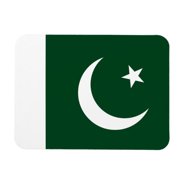 Magnet Flexible Aimant patriotique flexible avec drapeau du Pakist (Horizontal)