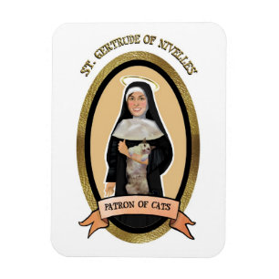 Magnet Flexible Aimant Patron Saint des Chats pour le réfrigérateu