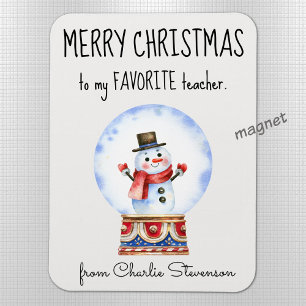Magnet Flexible Aimant personnalisé Favori enseignant Joyeux Noël
