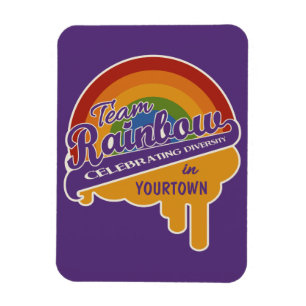 Magnet Flexible Aimant personnalisé Team Rainbow