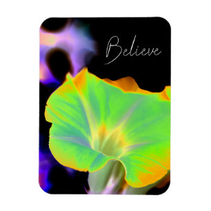Magnet Flexible Aimant photo "Croire" Floral
