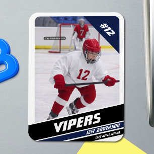 Magnet Flexible Aimant photo de hockey sur glace personnalisé Elit