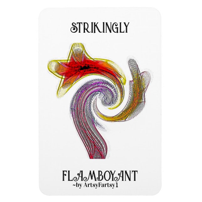 Magnet Flexible Aimant photo "Flamboyant" Flexible (Vertical)
