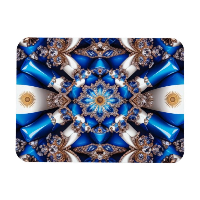 Magnet Flexible Aimant photo flexible aux couleurs argentines (Horizontal)