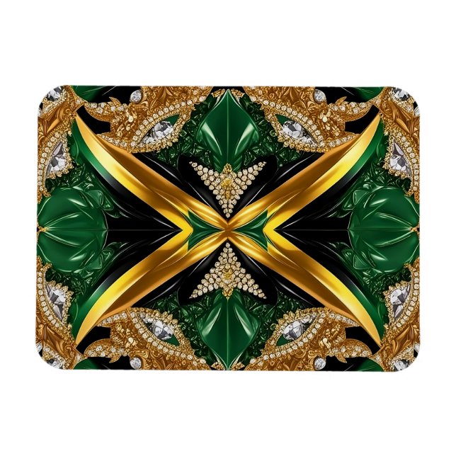 Magnet Flexible Aimant photo flexible aux couleurs jamaïcaines (Horizontal)