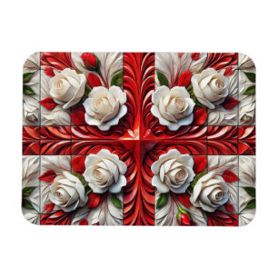 Magnet Flexible Aimant photo flexible avec design Rose anglais