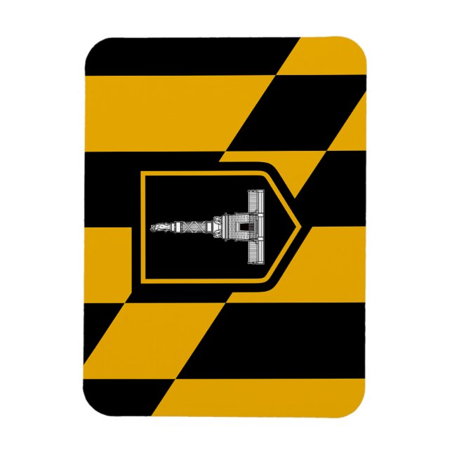 Magnet Flexible Aimant photo flexible avec drapeau de Baltimore (Vertical)