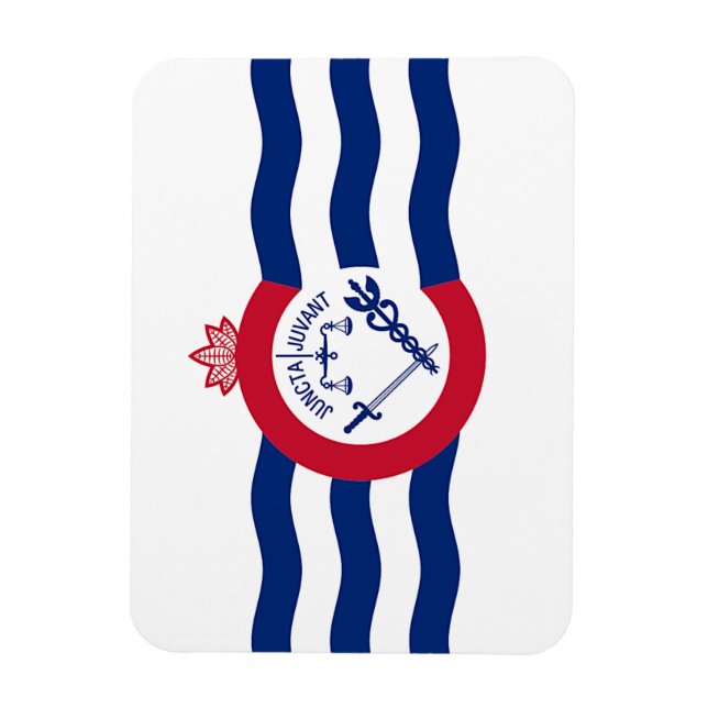 Magnet Flexible Aimant photo flexible avec drapeau de Cincinnati (Vertical)