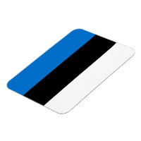 Aimant photo flexible avec drapeau d'Estonie