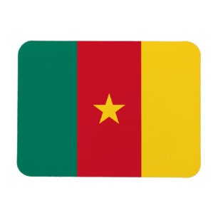 Magnet Flexible Aimant photo flexible avec drapeau du Cameroun