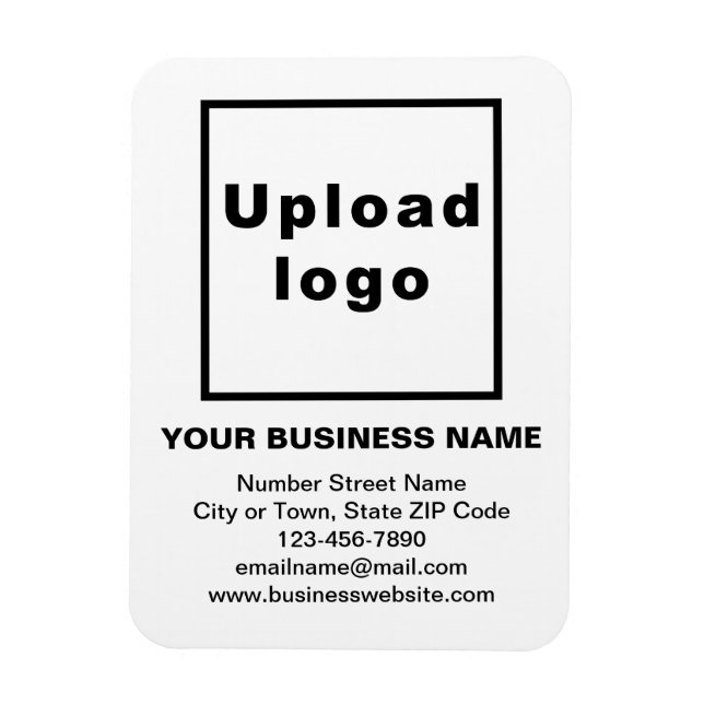 Magnet Flexible Aimant photo flexible blanc d'entreprise (Vertical)
