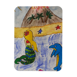 Magnet Flexible Aimant photo flexible de l'île Mermaid