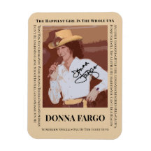 Aimant photo flexible DONNA FARGO, 3"x4"