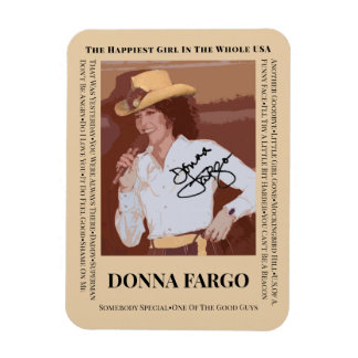 Magnet Flexible Aimant photo flexible DONNA FARGO, 3"x4"