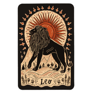 Magnet Flexible Aimant photo flexible Leo Celestial Zodiac Art