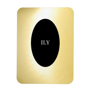 Magnet Flexible Aimant photo flexible Or ILY