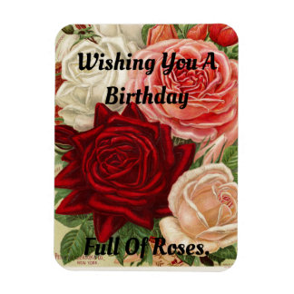 Magnet Flexible Aimant photo flexible Rose anniversaire