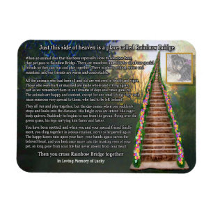 Magnet Flexible Aimant photo personnalisable Rainbow Bridge