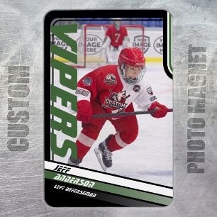 Magnet Flexible Aimant photo personnalisé de hockey sur glace Apex