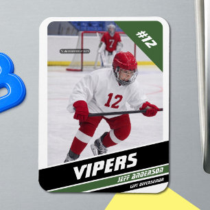 Magnet Flexible Aimant photo personnalisé de hockey sur glace Elit