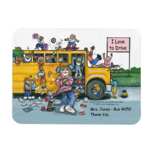Magnet Flexible Aimant pour conducteur de bus scolaire, conductric