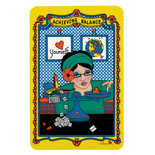 Magnet Flexible Aimant pour réfrigérateur Équilibre_B_4x6 (Vertical)